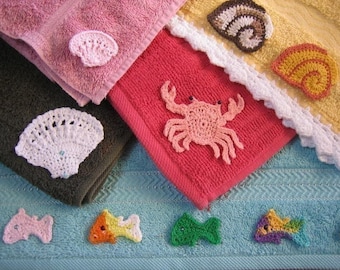 Treasures from the Queensland Beaches and Rockpools - Crochet Patterns for Bookmarks and Motifs