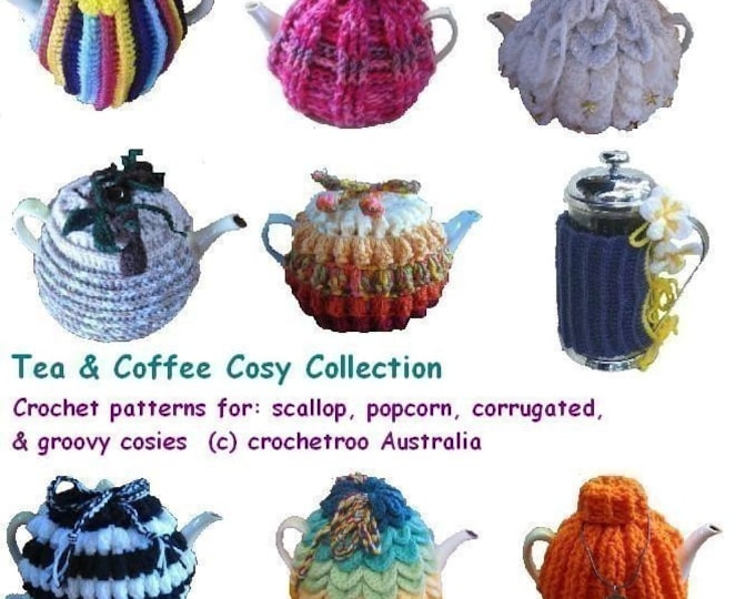 Tea Cosy Crochet Pattern Collection Etsy
