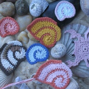 Treasures from the Queensland Beaches and Rockpools Crochet Patterns for Bookmarks and Motifs image 4