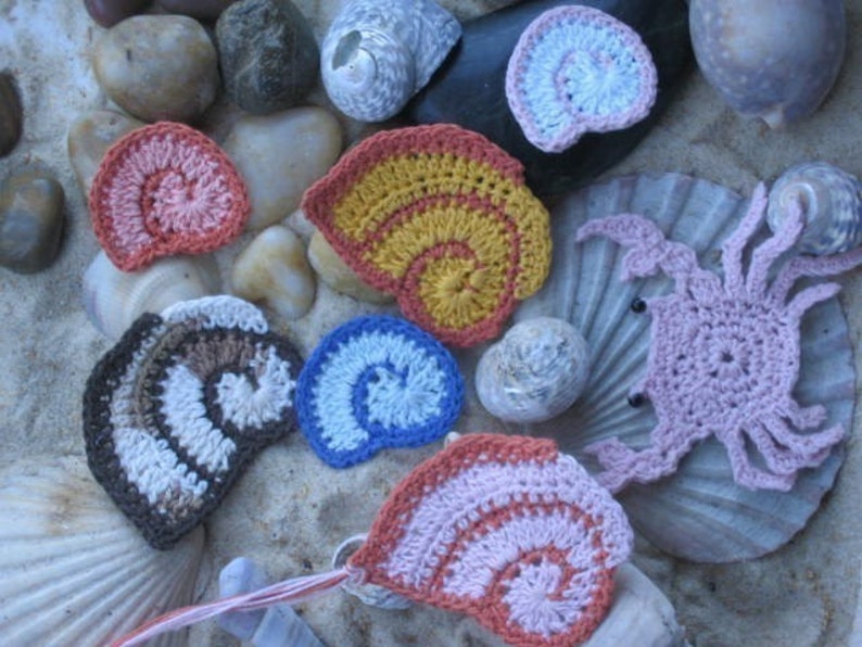 Treasures from the Queensland Beaches and Rockpools Crochet Patterns for Bookmarks and Motifs image 4