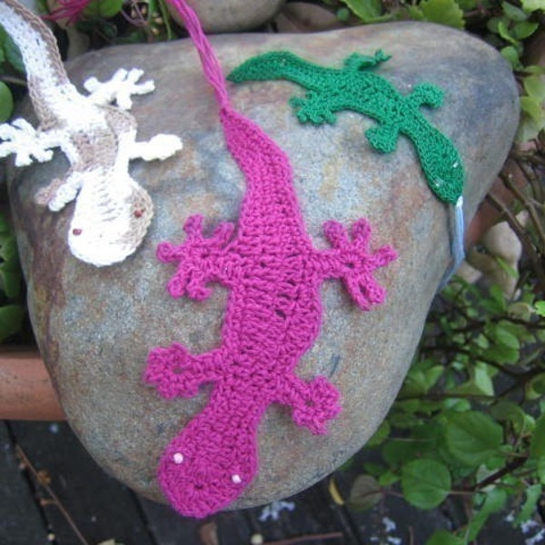 Australian Reptiles of the Land- Geckos, Lizards and Snakes crochet patterns for bookmarks and motifs