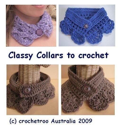 Classy Collars crochet patterns Etsy