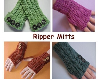 Ripper Mitts (crochet patterns)