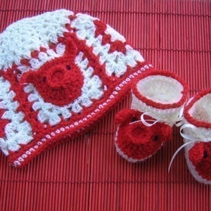 Year of the pig square, motif and baby gifts crochet pattern image 3