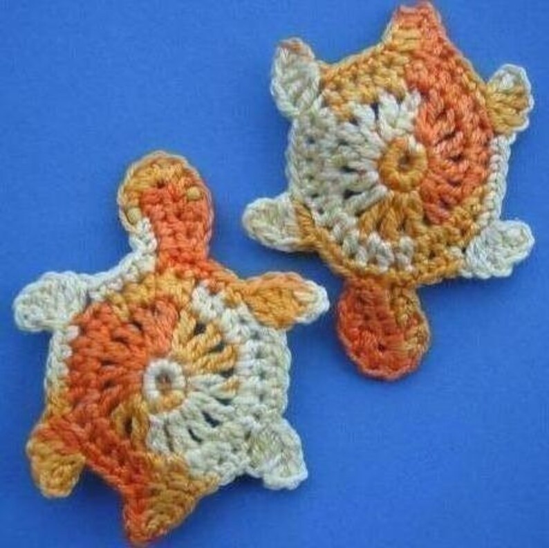 Aussie Beach Hair Accessories crochet patterns fish, seahorse, turtle image 4