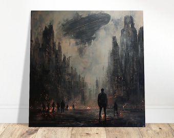 Dystopische apocalyptische print