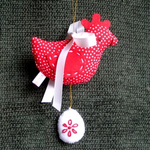 Chicken 'n Egg ornament sewing pattern INSTANT DOWNLOAD image 2