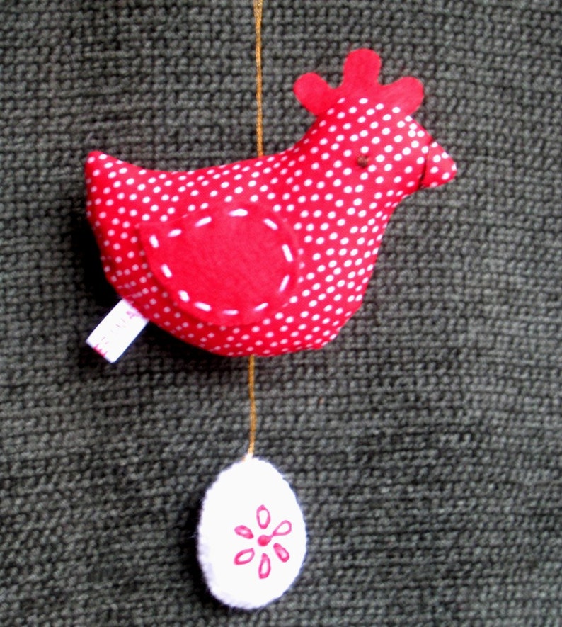 Chicken 'n Egg ornament sewing pattern INSTANT DOWNLOAD image 4