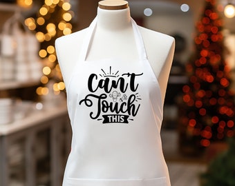 Can't Touch This Apron, Hands Off Cacti Apron, Funny Sayings Apron Quotes Gift Ideas, Prickly Cactus Apron, kitchen Apron For The Humor Chef