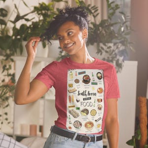 Korean Culture T-Shirt: South Korea Food, Kdrama, & Noodle Art