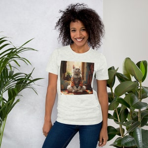 Yoga Cat T-Shirt: Self Care, Mental Awareness, Zen Spiritual Shirt