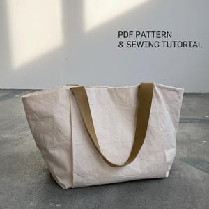 Einfache Tragetasche Schnittmuster | Einheitsgröße | Sofortdownload | Digitales PDF | Damen Shoppertasche | Einkaufstasche Nähen Geschenk