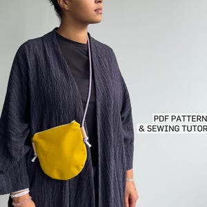 Moon Pouch | PDF Schnittmuster | kleine Umhängetasche | Kosmetiktasche | 3 Varianten Schnittmuster | Zip-Pouch