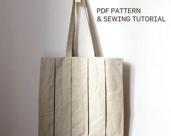 HANA Tote PDF Sewing Instructions – Tote Bag with Folding Construction German / English