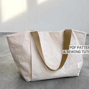 Einfache Tragetasche Schnittmuster | Einheitsgröße | Sofortdownload | Digitales PDF | Damen Shoppertasche | Einkaufstasche Nähen Geschenk
