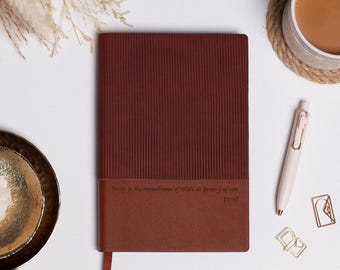 The Heritage Brown Leather Notebook | The Muslim Journal Company
