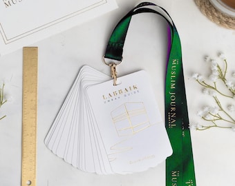 Pocket-Sized Umrah Guide Book with 24 Dua Cards and Green Lanyard | The Muslim Journal Company