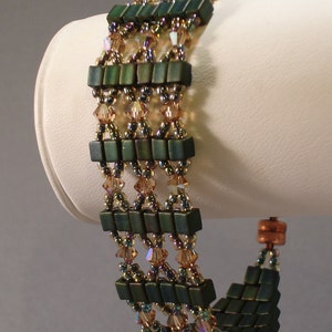 TUTORIAL Crystal Crossover Beaded Bracelet image 1