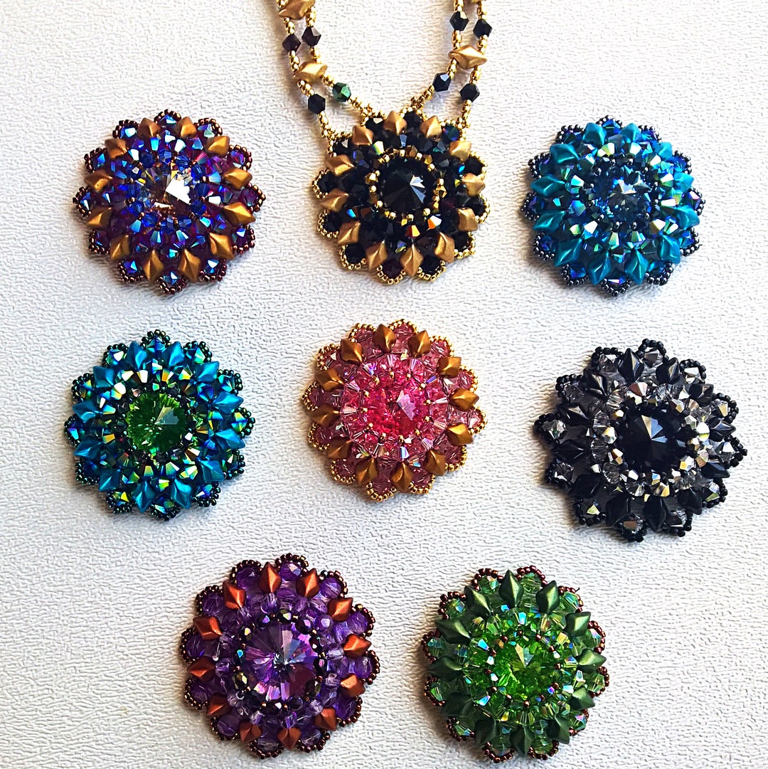 Tutorial for GEMMA a Bead Weaving Necklace Design With Gem Duo Beads ...