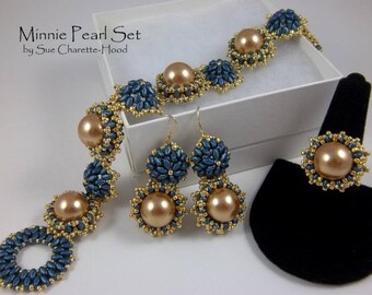 Tutorial: Minnie Pearl Bracelet & Earrings