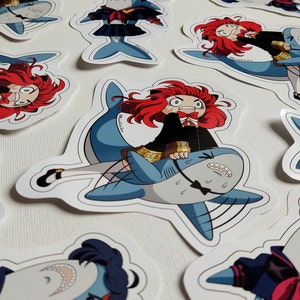 Ryuko-Hai Sticker Anya-Hai Sticker / Outdooraufkleber / Laptopaufkleber / Hochglanzsticker / witterungsbeständig Bild 2