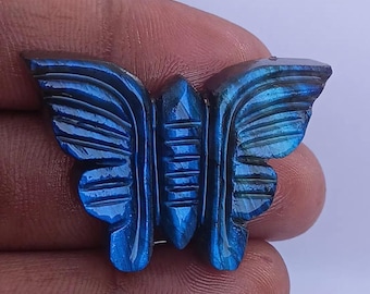 Blue Labradorite Butterfly Carving | Hand-Polished Healing Crystal