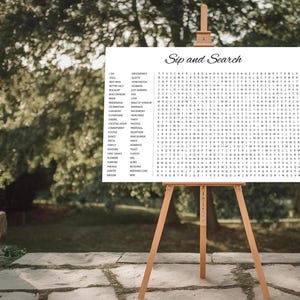 Ricerca di parole gigante per matrimoni: gioco personalizzabile per la festa nuziale