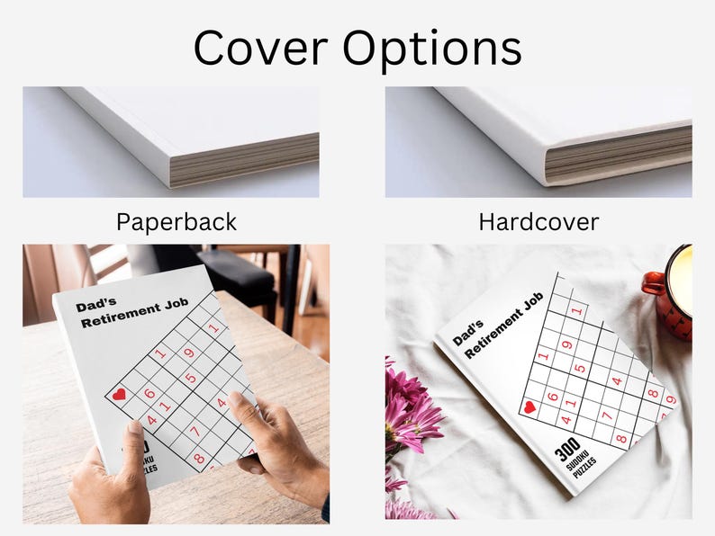 Custom Sudoku Book. Personalized Book Gift. Sudoku Puzzle. Custom Puzzle Gift. Customizable Brain Game Book. Anniversary Gift for Him or Her