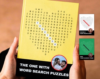 Libro di cruciverba personalizzato, regalo di anniversario personalizzato