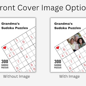 Custom Sudoku Book. Personalized Book Gift. Sudoku Puzzle. Custom Puzzle Gift. Customizable Brain Game Book. Anniversary Gift for Him or Her