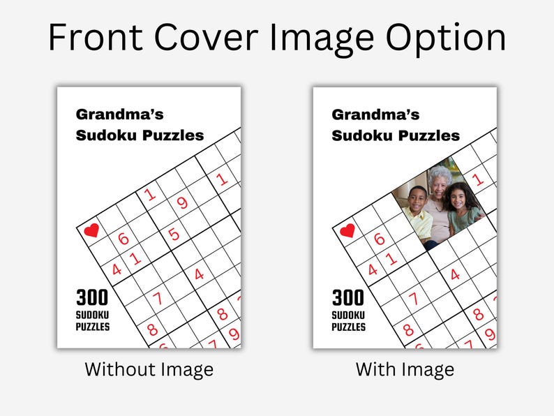 Custom Sudoku Book. Personalized Book Gift. Sudoku Puzzle. Custom Puzzle Gift. Customizable Brain Game Book. Anniversary Gift for Him or Her