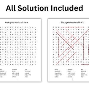 National Parks Word Search Puzzles: Road Trip Activity (digital ...