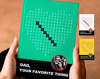 Libro de sopas de letras personalizadas, ideas de regalos personalizados para profesores