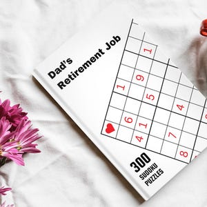 Custom Sudoku Book. Personalized Book Gift. Sudoku Puzzle. Custom Puzzle Gift. Customizable Brain Game Book. Anniversary Gift for Him or Her