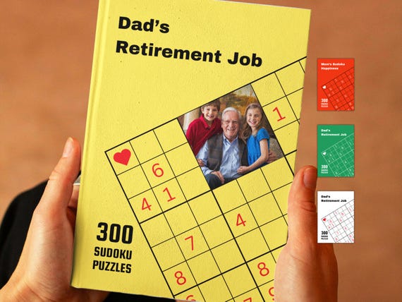 Personalized Sudoku Puzzle Book: Custom Photo Gift, 300 Puzzles