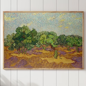 Van Gogh Olive Trees Art Print: Vintage Wall Art (Digital Download)