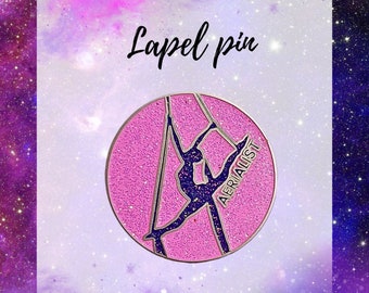 Aerial Silk Lapel Pin