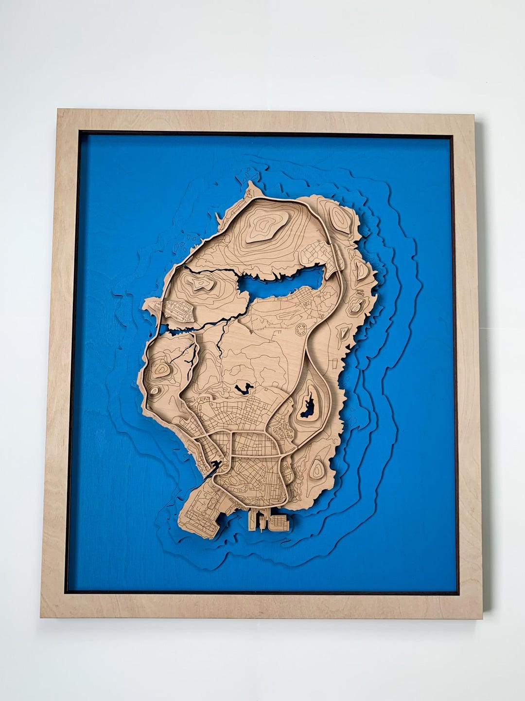 Wooden Map of GTA V , Wall Decor , Map for Fans , Game Map , Best Gift ...