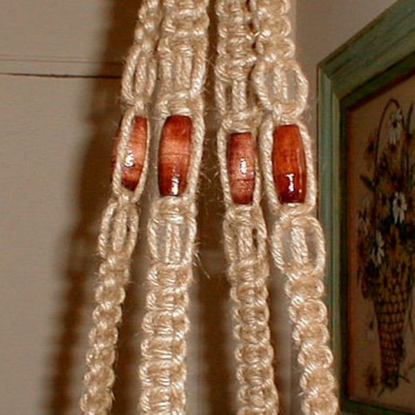 OLD WEST Jute Macrame Plant Hanger