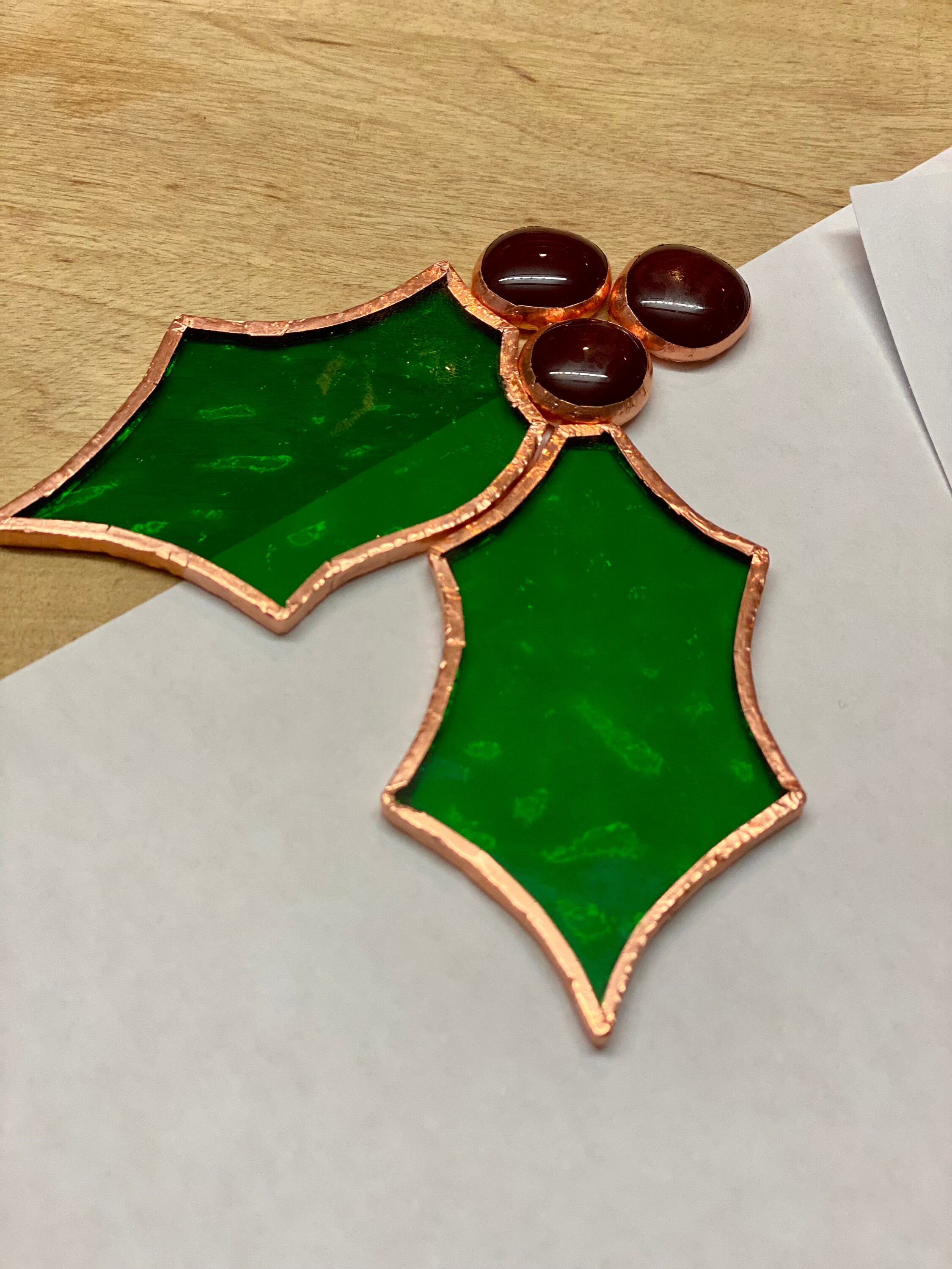 Digital Stained Glass Pattern / Christmas Tree Ornaments Set of 9 / PDF ...
