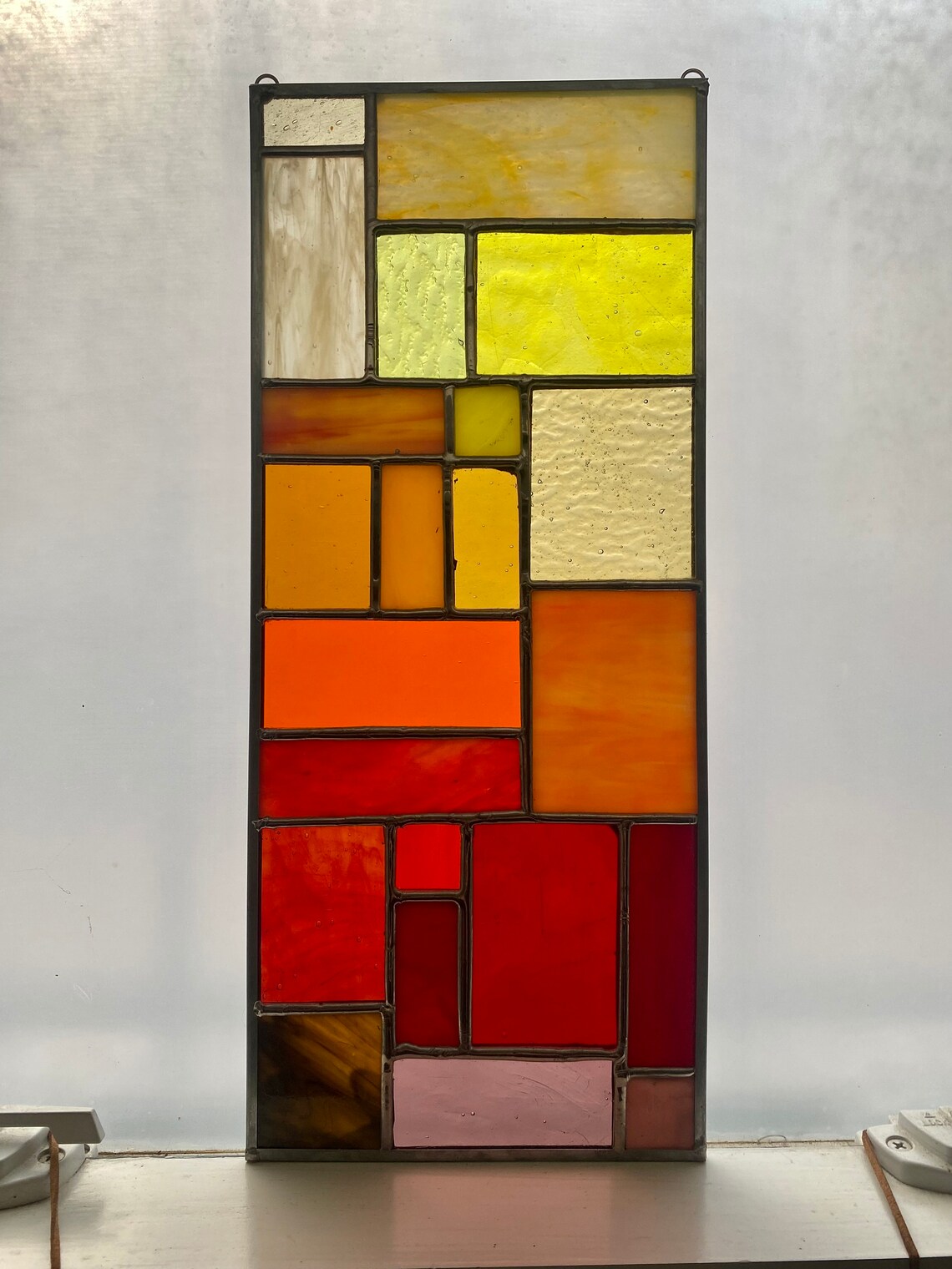 Custom Stained Glass Panel Suncatcher / Color Gradients / Etsy