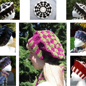 PDF Crochet Pattern  Shell Stitch Crocheted Tam Red Heart Boutique Treasure
