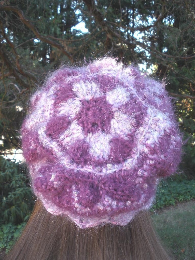 Sweet Chignon Freeform Crocheted Cap image 2