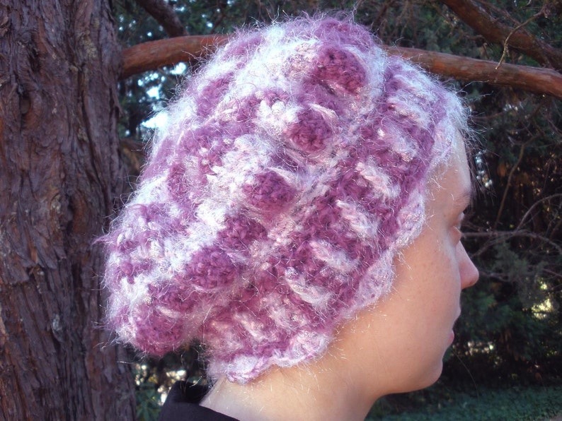 Sweet Chignon Freeform Crocheted Cap image 3