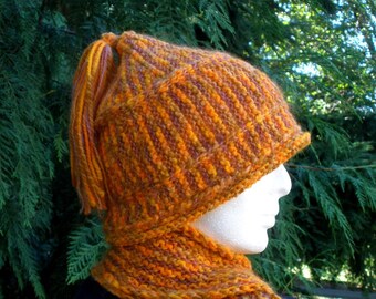 Indian Corn Striped Knitted Cap