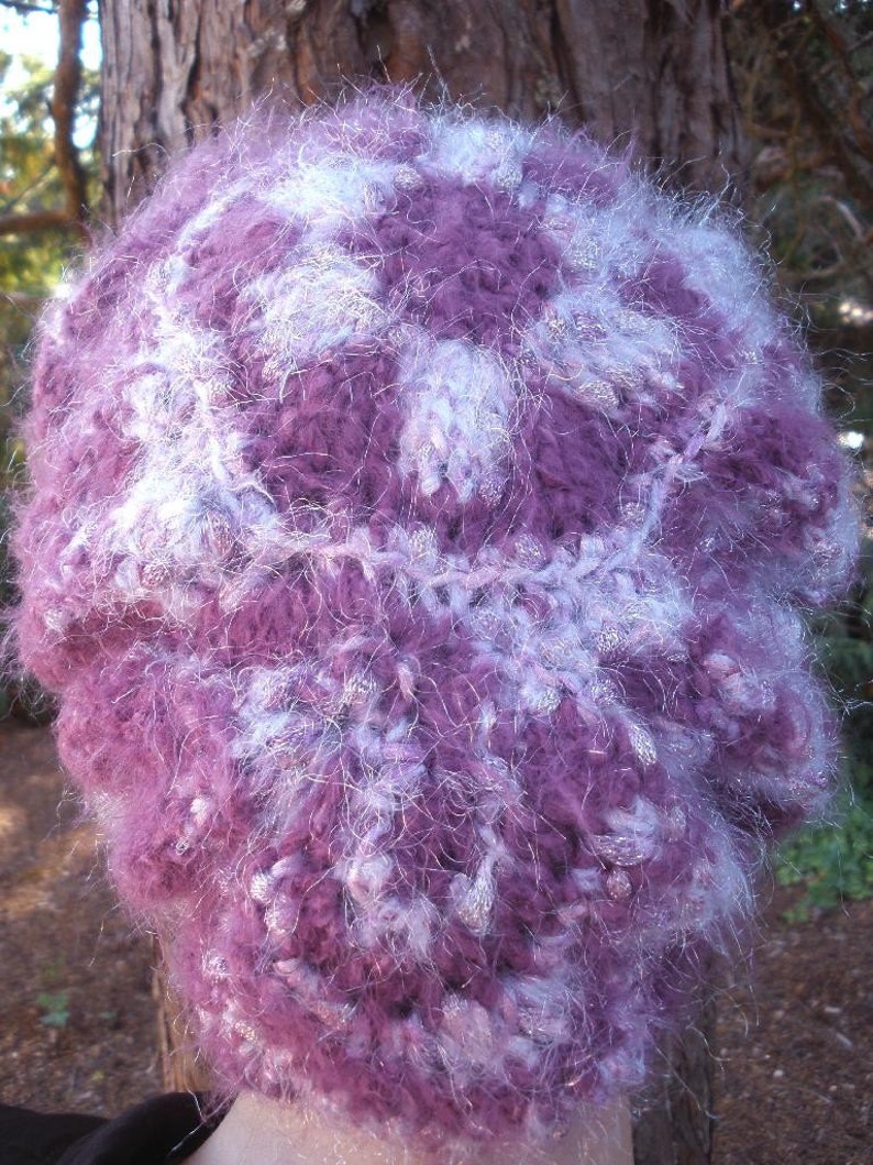 Sweet Chignon Freeform Crocheted Cap image 4