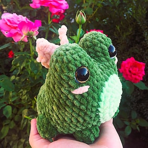 Frog Crochet Pattern Frog Plush Amigurumi Pattern Crochet Pattern for Beginners Frog Plushies Crochet Tutorial Crochet Plushie for Kids