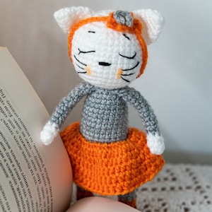 Cat Crochet Pattern Amigurumi Cat Pattern Crochet Cat Amigurumi Animals Crochet Patterns Cute Cat Crochet Crochet Cat Doll