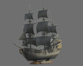 Black Pearl 3D Printing STL File, Action Figure, High Quality STL, Figurine