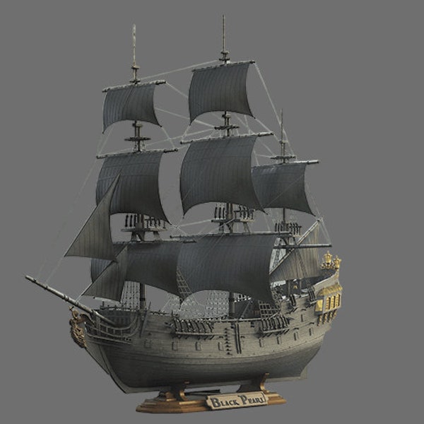 Black Pearl 3D Printing STL File, Action Figure, High Quality STL, Figurine